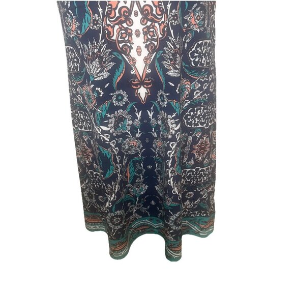 Max Studio Women’s Colorful Sleeveless Shift Dress Key Hole Back Sz M - Picture 3 of 12